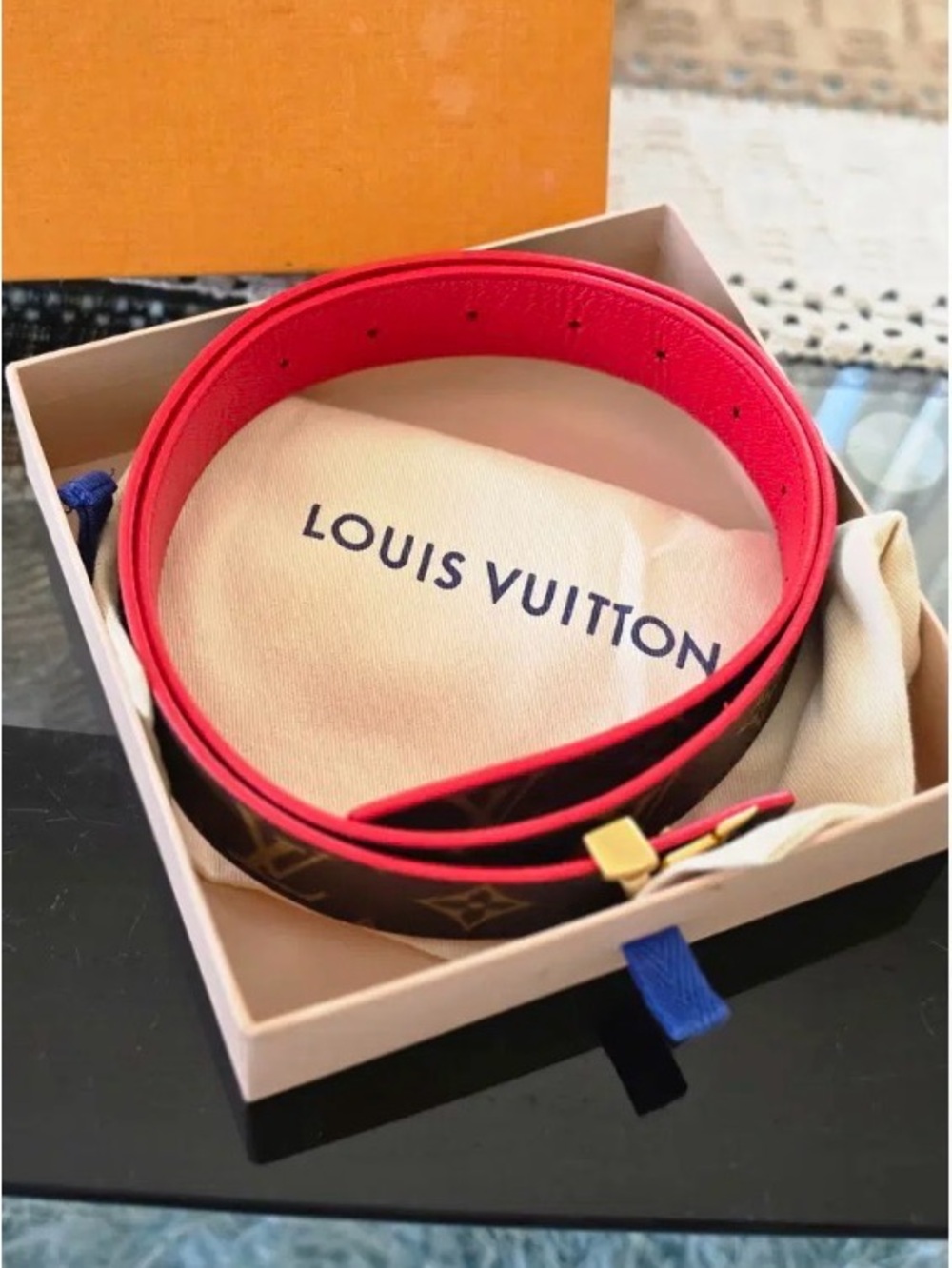 Louis Vuitton Initiales 30mm Reversible Belt Gold LV Buckle